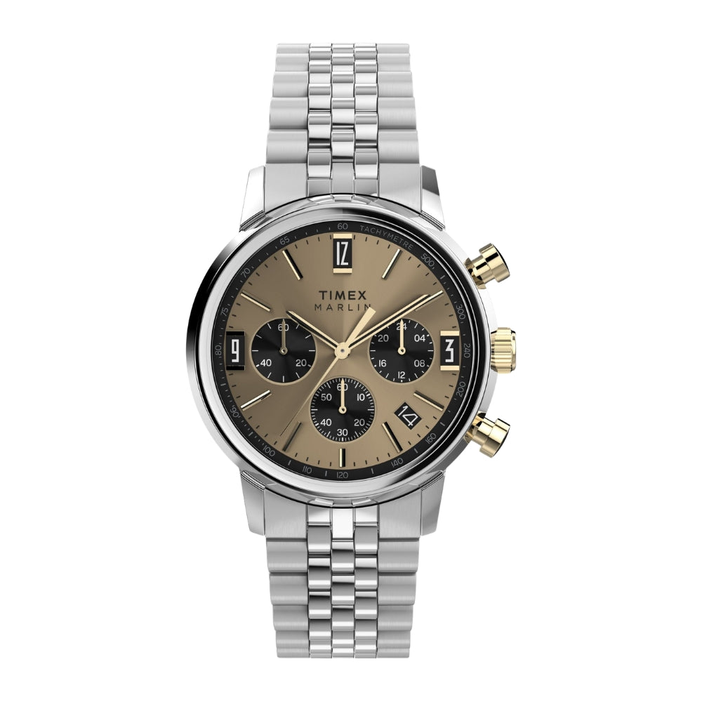 TIMEX Marlin Men Champagne Round Dial Analog Watch - TW2W60100UJ