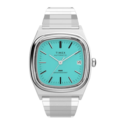 Q TIMEX Men Blue Rectangle Dial Automatic Analog Watch - TW2Y07300UJ