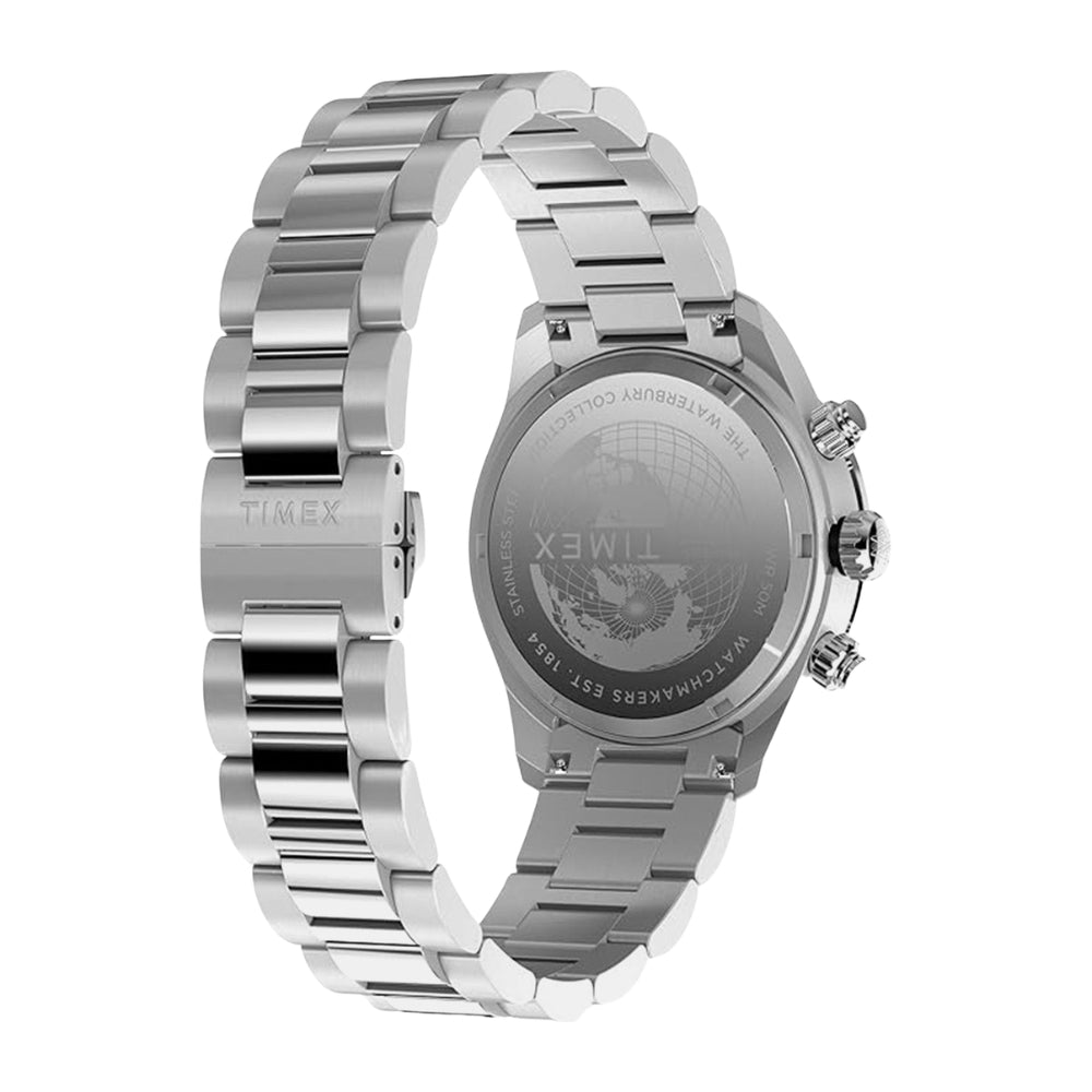 TIMEX Waterbury Heritage Silver Round Dial Analog Men's Watch - TW2Y19200IK