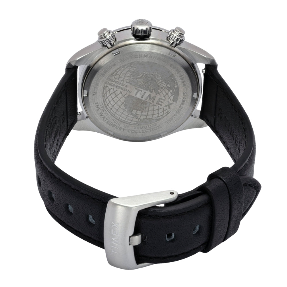 TIMEX Waterbury Heritage Silver Round Dial Analog Men's Watch - TW2Y19300IK