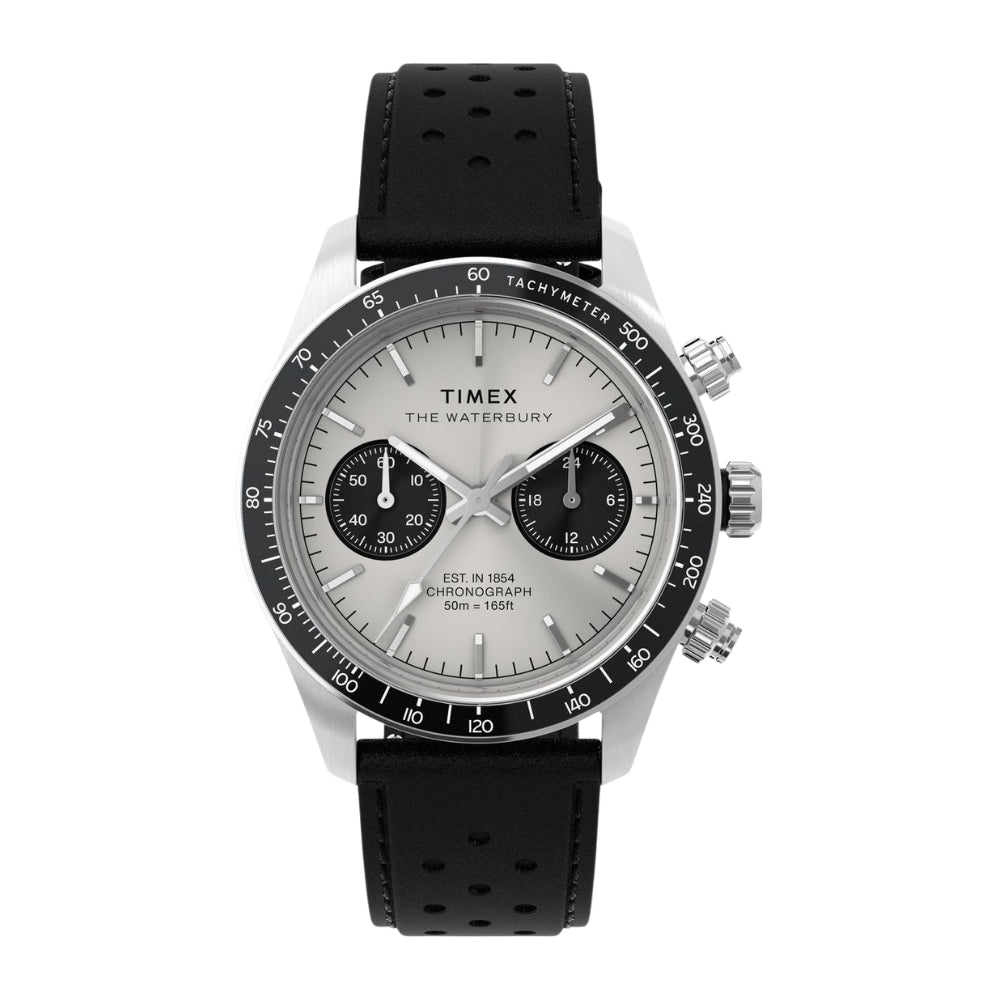 TIMEX Waterbury Heritage Silver Round Dial Analog Men's Watch - TW2Y19300IK
