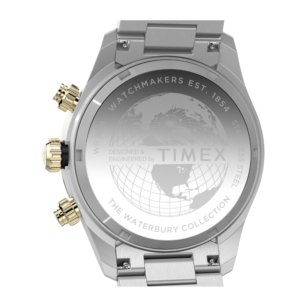 TIMEX Waterbury Heritage Black Round Dial Analog Men's Watch - TW2Y24000IK