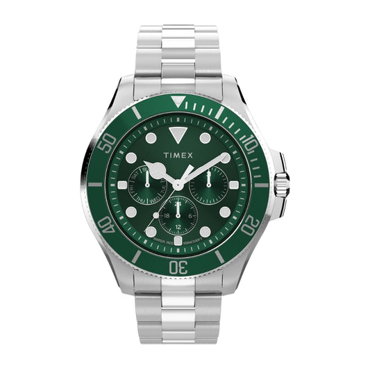 Timex Harborside Coast Round 43mm Green Dial Analog Men Watch - TW2Y33200UJ