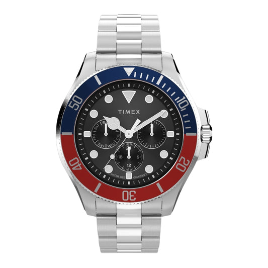 Timex Harborside Coast Round 43mm Black Dial Analog Men Watch - TW2Y33300UJ