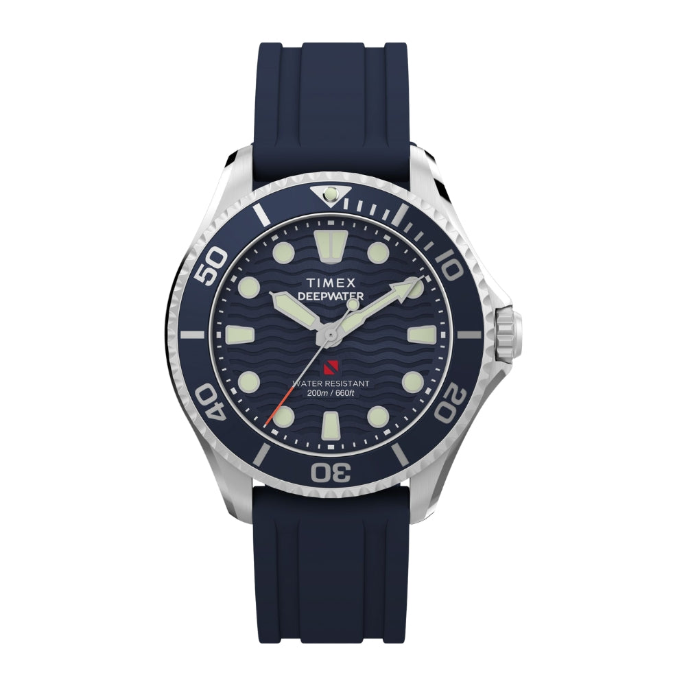 TIMEX Deep Water Meridian Blue Round Dial Analog Unisex's Watch - TW2Y40300UJ