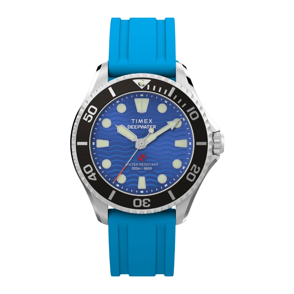 TIMEX Deep Water Meridian Blue Round Dial Analog Unisex's Watch - TW2Y40400UJ