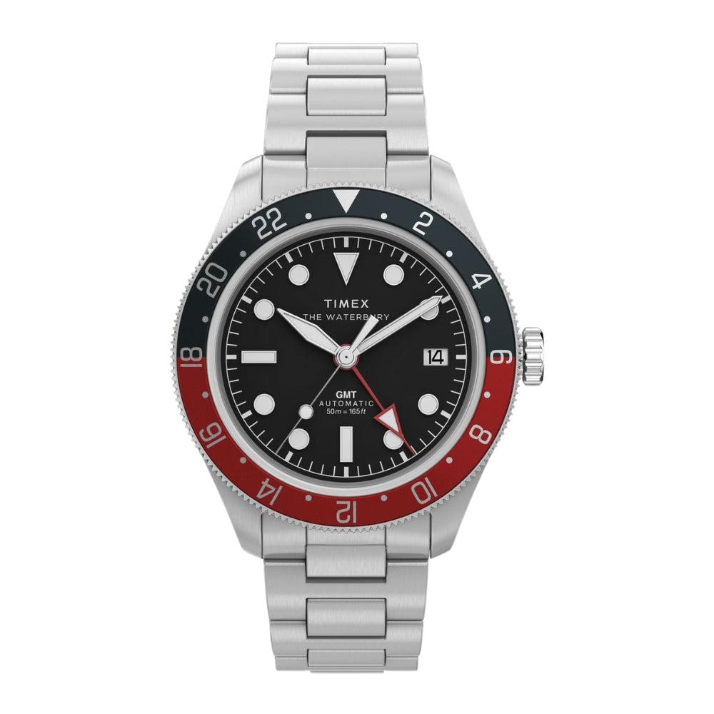 Timex Waterbury Round 42mm Black Dial Mechanical Automatic Men Watch - TW2Y60600UJ
