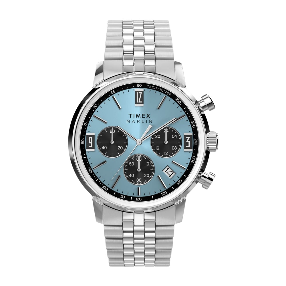 Timex Round 40mm Blue Dial Analog Men Watch - TW2Y66500UJ