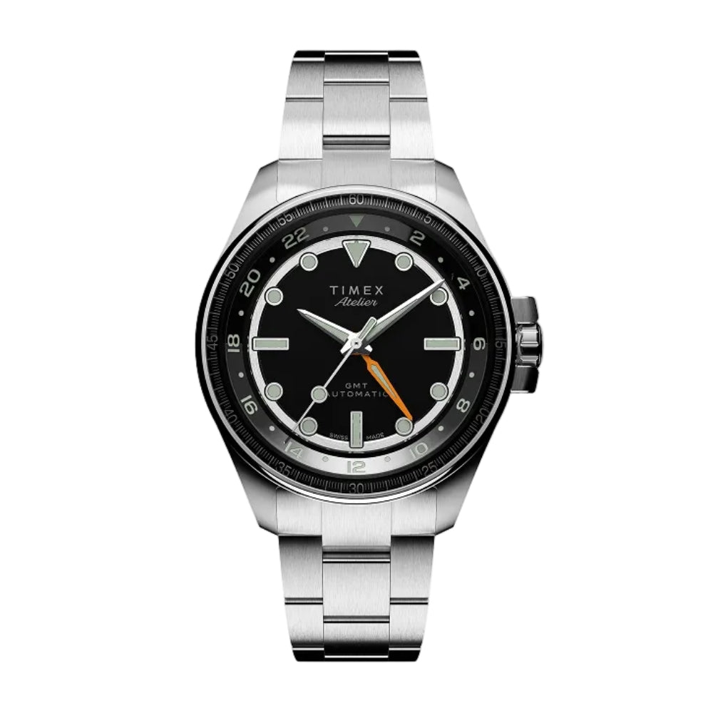 Timex Atelier GMT24 M1a Sport GMT Auto 40mm - SST Bracelet Blk Dial - TW2Y723004A