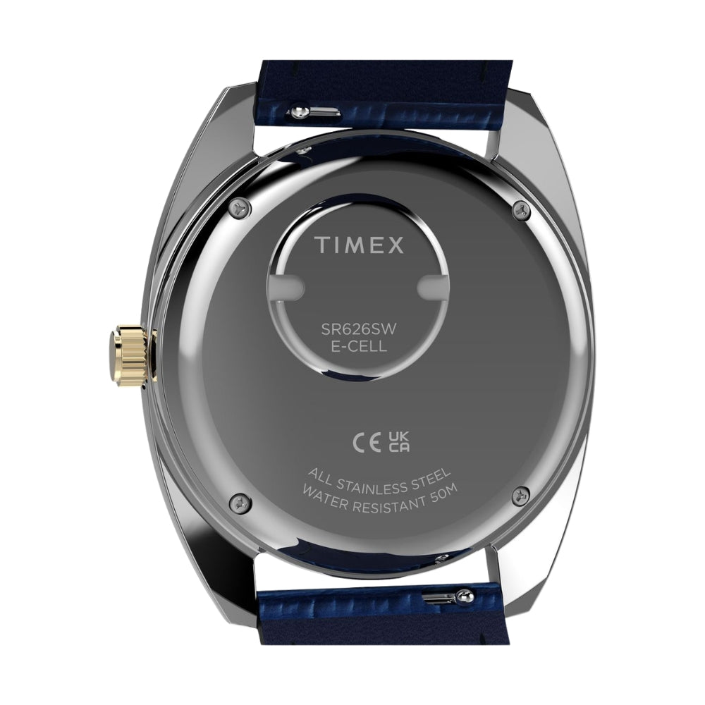 Timex Q Round 37mm Blue Dial Analog Men Watch - TW2Y87100UJ
