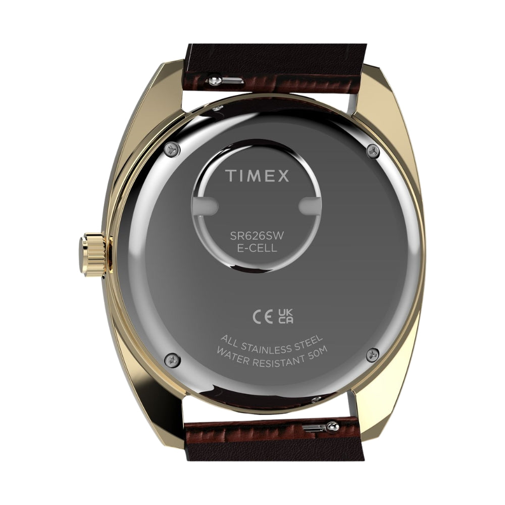 Timex Q Round 37mm Brown Dial Analog Men Watch - TW2Y87200UJ