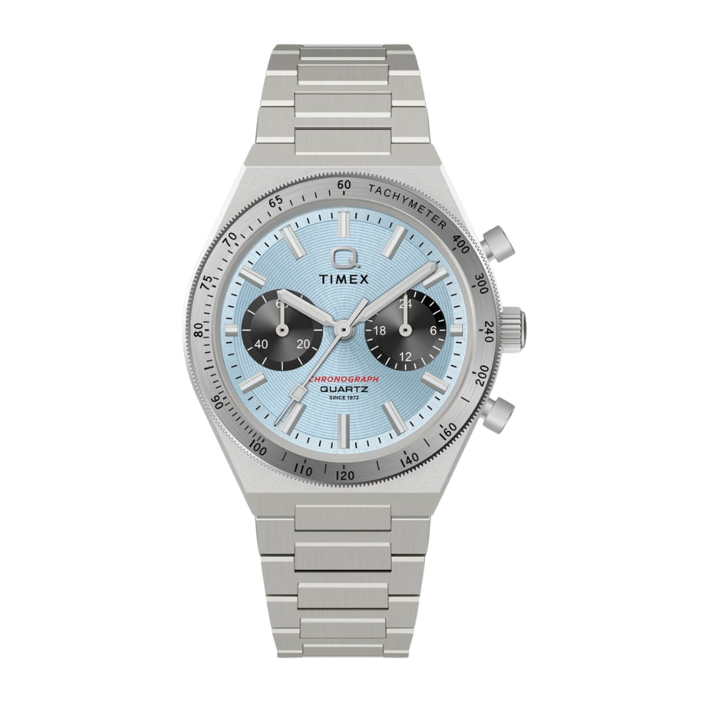 Timex Q Round 36mm Blue Dial Analog Unisex Watch - TW2Y92400UJ