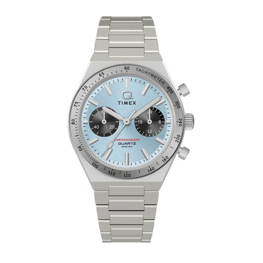 Timex Q Round 36mm Blue Dial Analog Unisex Watch - TW2Y92400UJ