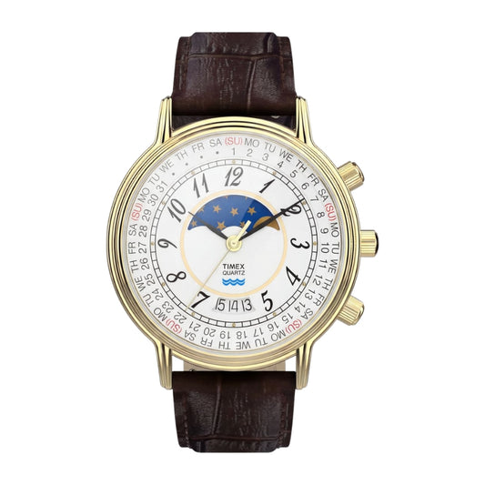 Timex Round 37mm White Dial Analog Men Watch - TW2Y99000UJ