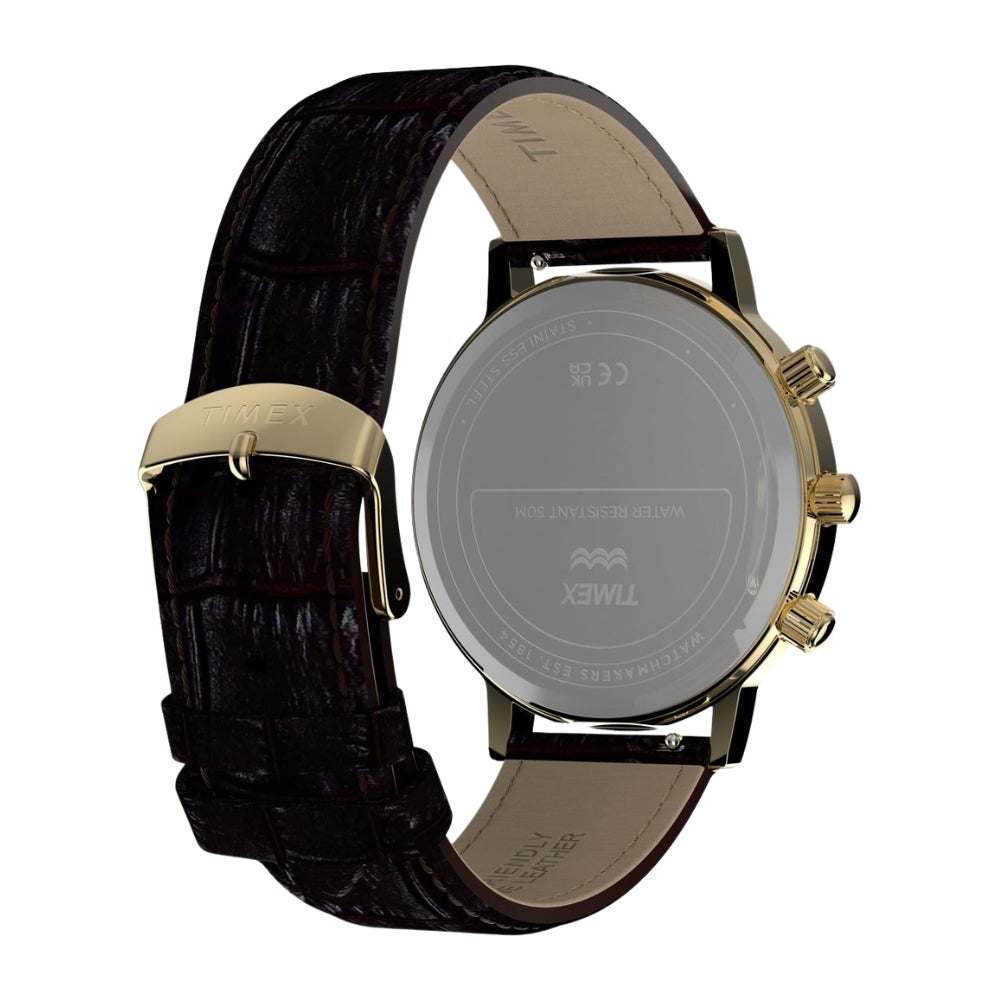 Timex Round 37mm White Dial Analog Men Watch - TW2Y99000UJ