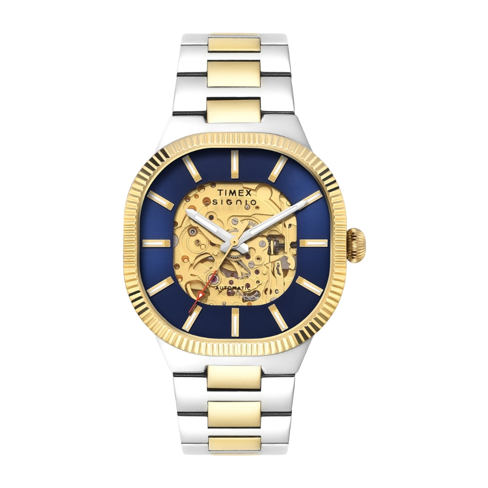 Timex Signio Square 39mm Blue Dial Automatic Men Watch - TWEG24700