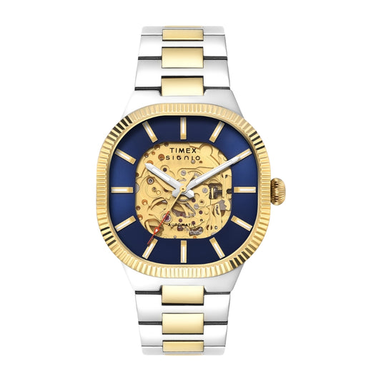 Timex Signio Square 39mm Blue Dial Automatic Men Watch - TWEG24700
