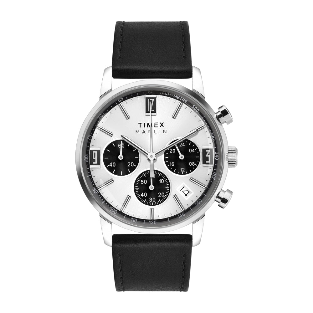 TIMEX MARLIN Silver-Tone Round Dial Analog Men's Watch - TWEG26703