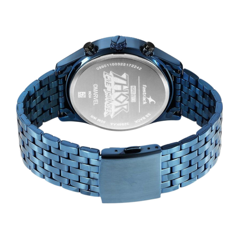 Fastrack Thor Quartz Multifunction Grey Dial Metal Strap Watch for Guys 3286KM03