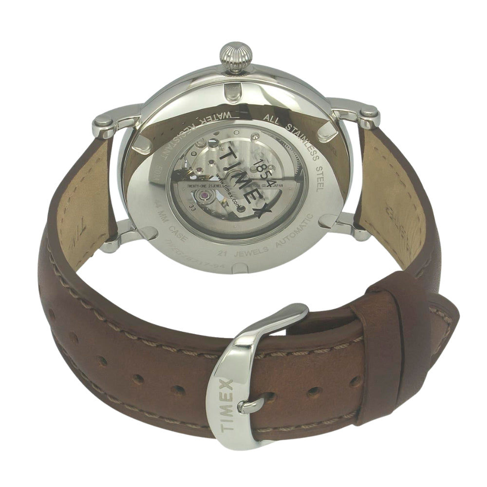 Timex E Class Men's Green Dial Round Case Automatic Function Watch -TWEG16717